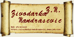 Živodarka Mandrašević vizit kartica